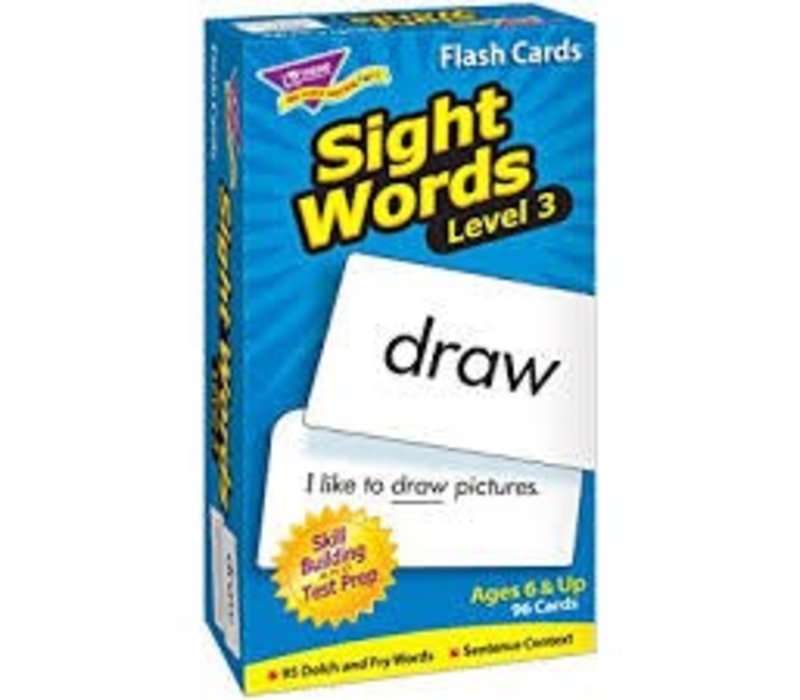 Sight Words  Flashcards -  Level 3 (D)*