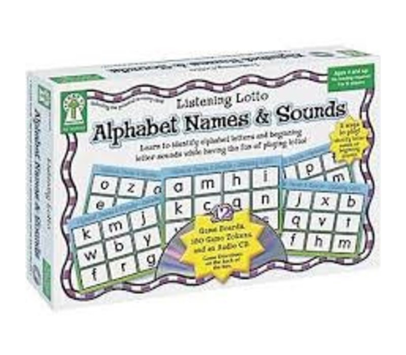 Alphabet Names & Sounds Listening Lotto*