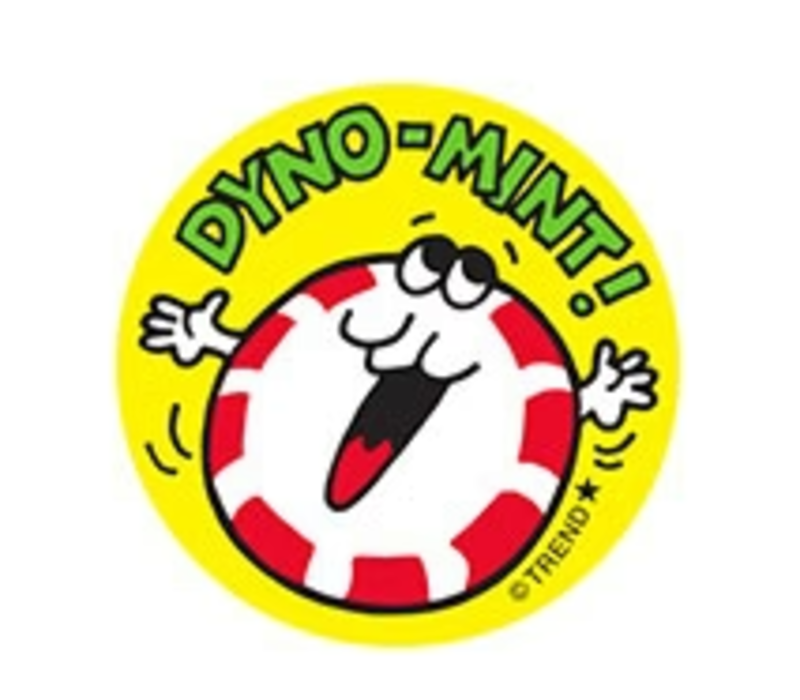 Dyno-mint!, Peppermint Candy scent Retro Scratch 'n Sniff Stinky Stickers*