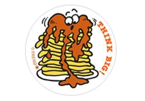 Trend Enterprises Think Big!, Pancakes scent Retro Scratch 'n Sniff Stinky Stickers*