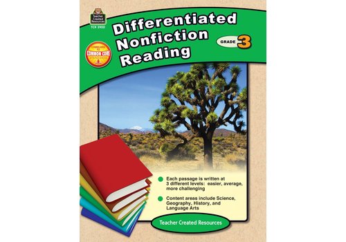 Teacher Created Resources Differentiated Nonfiction Reading (Gr. 3)*