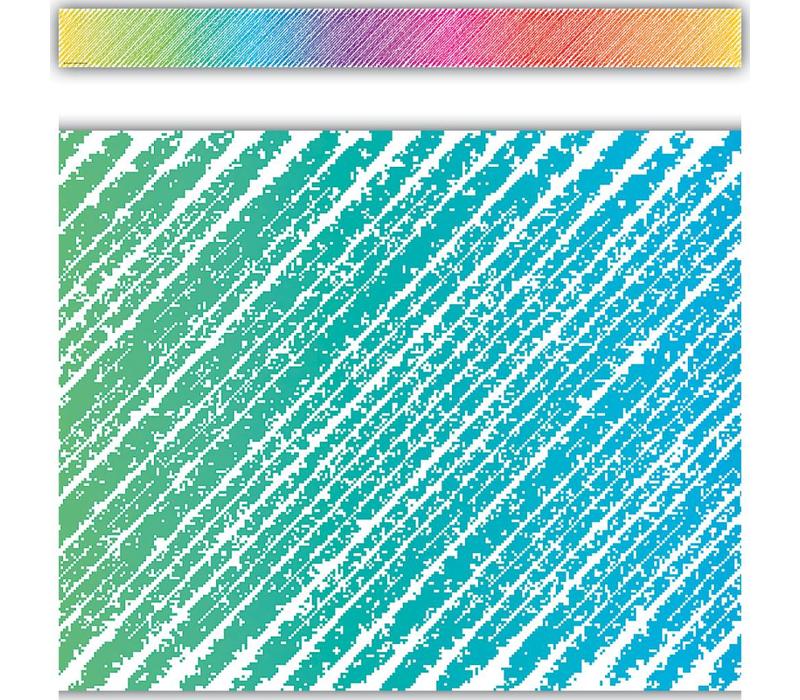 Colorful Scribble Straight Border Trim