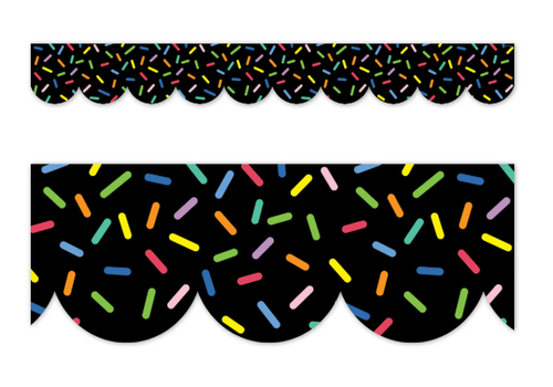 Creative Teaching Press Core Decor Sprinkles on Black EZ Border*