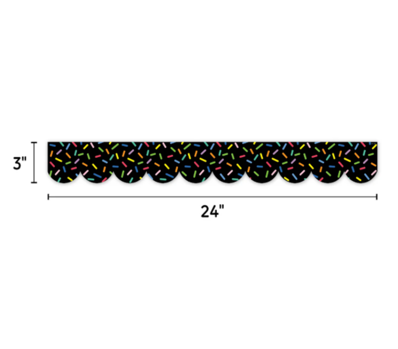 Core Decor Sprinkles on Black EZ Border*