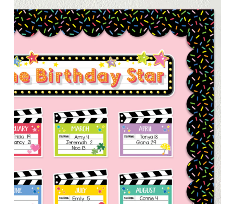 Core Decor Sprinkles on Black EZ Border*