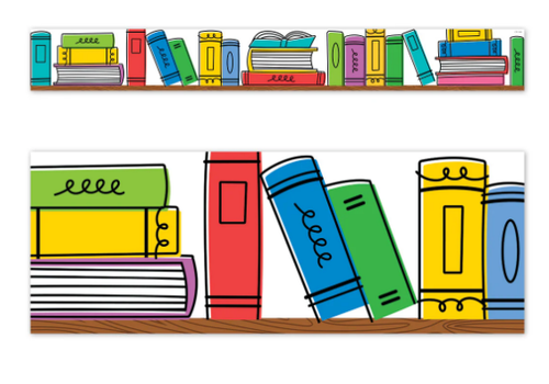 Creative Teaching Press Core Decor Doodle Bookshelf EZ Border*