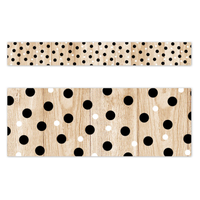 Core Decor Polka Dots on Wood EZ Border*