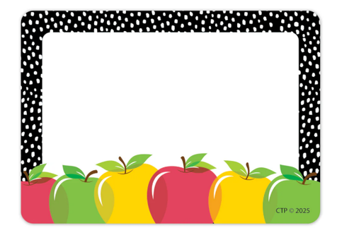 Creative Teaching Press Apple Time Labels Name Tags *