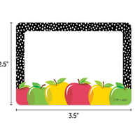 Apple Time Labels Name Tags *