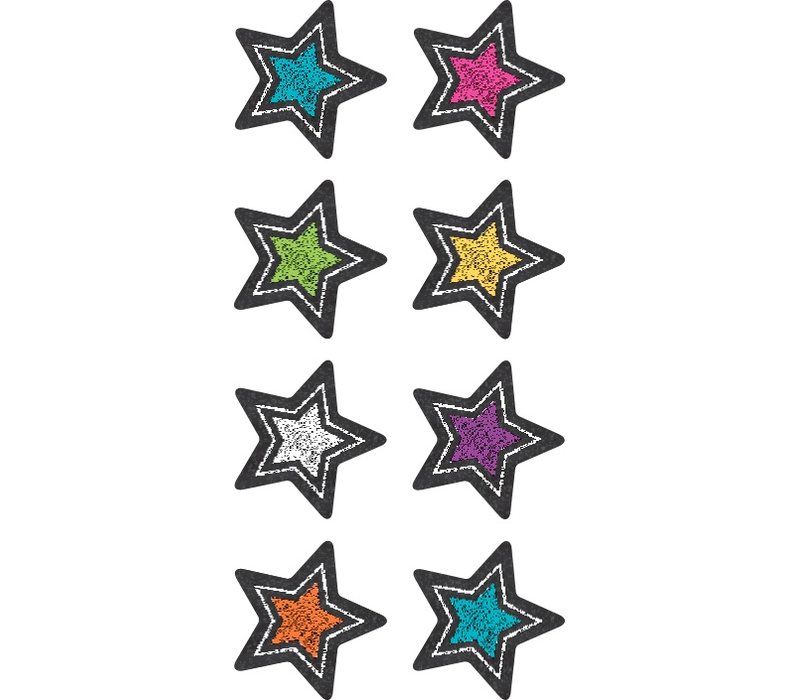 Chalkboard Brights Stars Mini Stickers  Stars