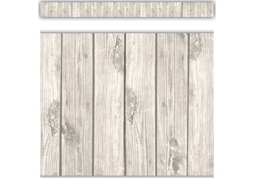 Teacher Created Resources White Wood Straight Border Trim