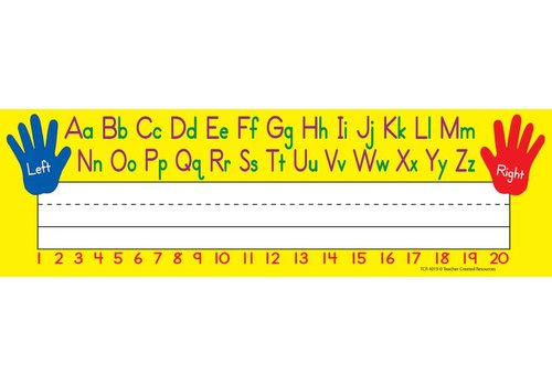 Teacher Created Resources Left/Right Alphabet Flat Name Plates*