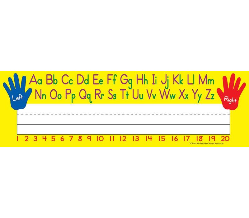 Left/Right Alphabet Flat Name Plates