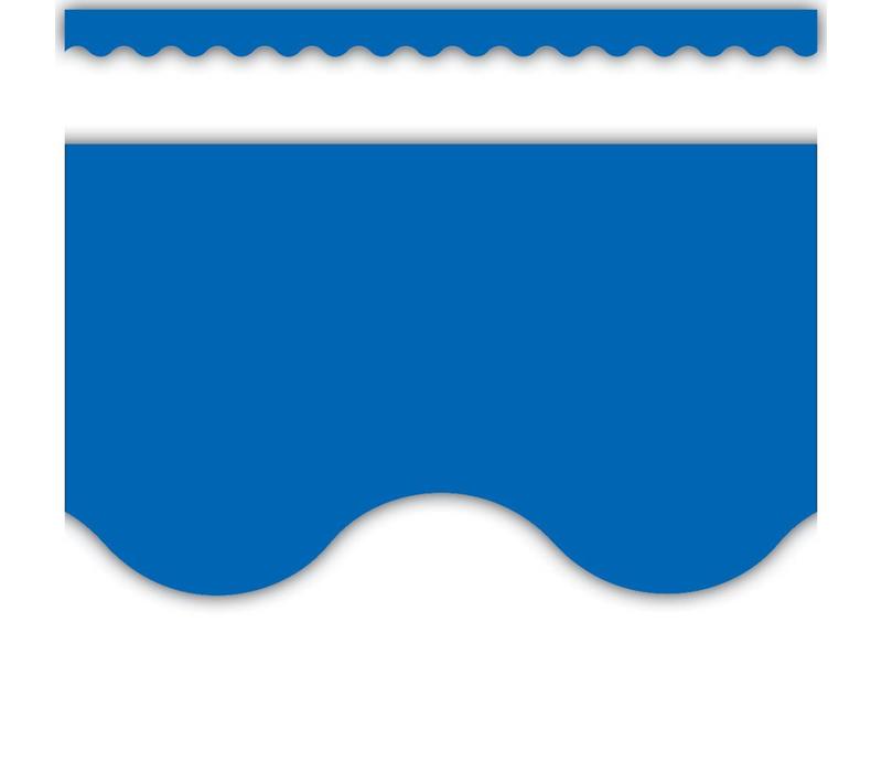 Blue Scalloped Border Trim*
