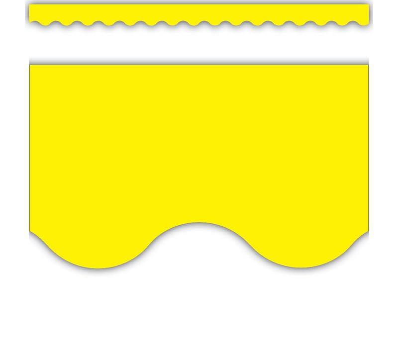 Yellow Scalloped Border Trim*