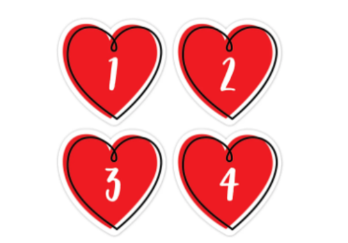 Creative Teaching Press Doodle Hearts Calendar Days*