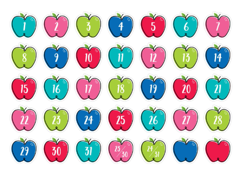 Creative Teaching Press Doodle Apples Calendar Days*
