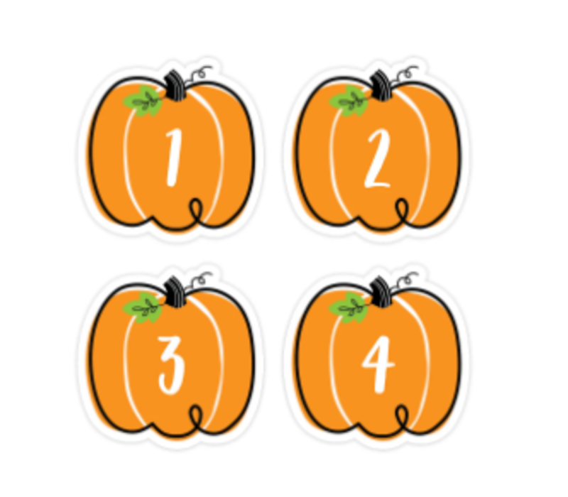 Doodle Pumpkins Calendar Days*