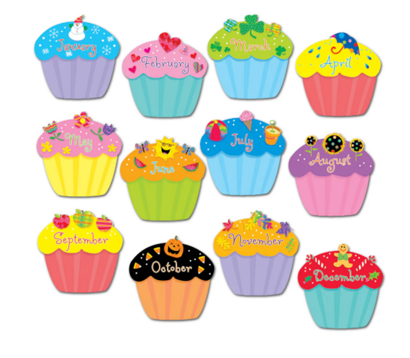 Cupcakes 6" Designer Cut-Outs