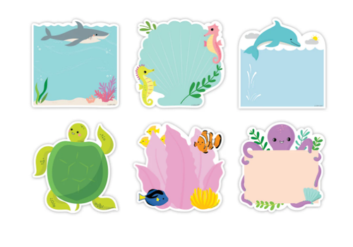 Creative Teaching Press Sea Friends 6" Designer Cut-Outs*