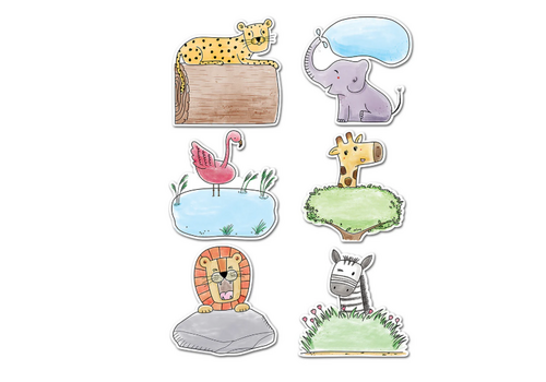 Creative Teaching Press Safari Friends 6" Designer Cut-Outs