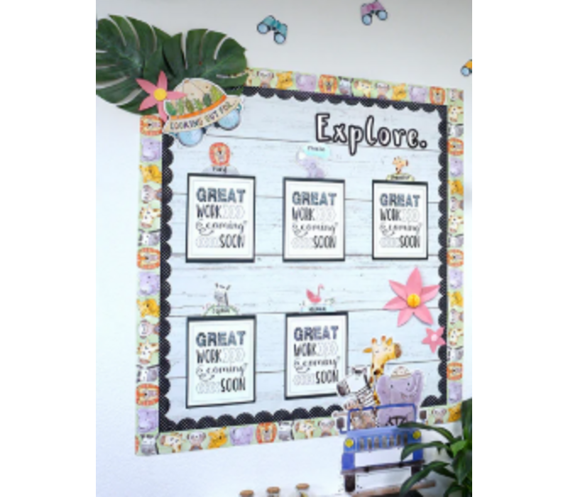 Safari Friends 6" Designer Cut-Outs