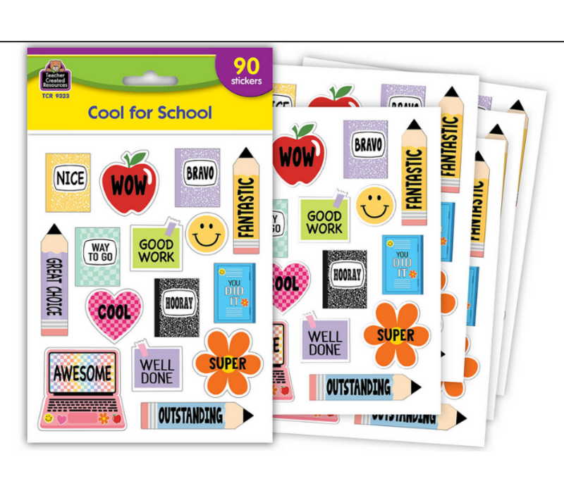 Cool for School Stickers