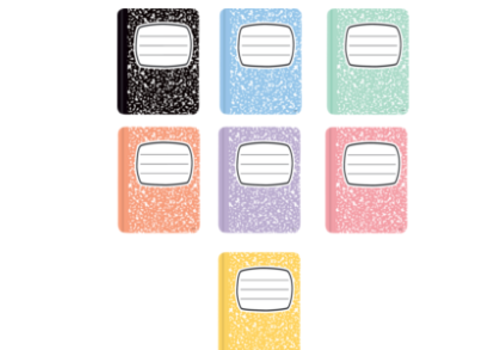 Teacher Created Resources Cool For School Composition Books Accents*