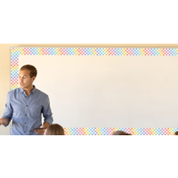 Cool for School Checkers Straight Border Trim
