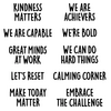 Core Decor Mindset Motivation Punch-Out Phrases