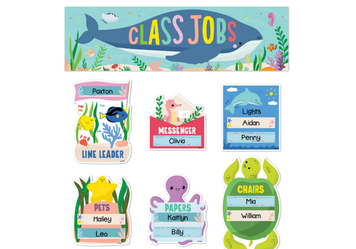 Creative Teaching Press Sea Friends Class Jobs Mini Bulletin Board*