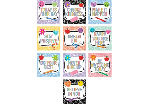 Teacher Created Resources Cool for School Positive Sayings Accents*