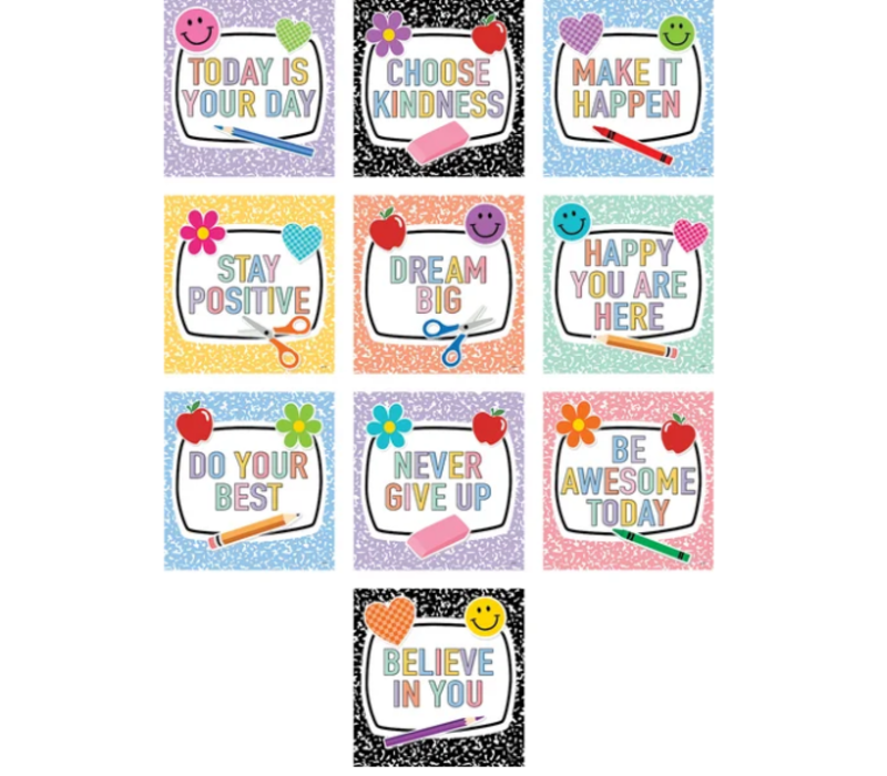 Cool for School Positive Sayings Accents*