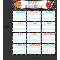 Cool for School Composition Happy Birthday Chart*