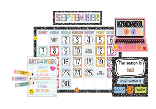 Teacher Created Resources Cool for School Calendar Bulletin Board*