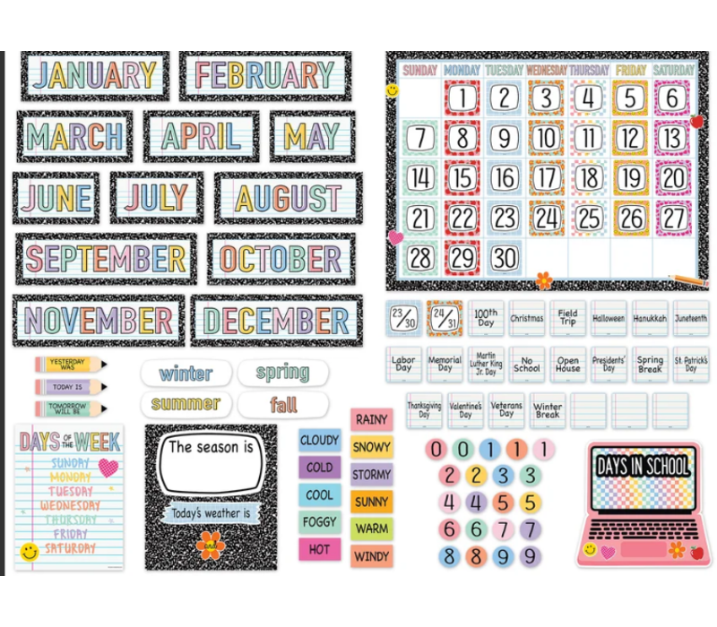 Cool for School Calendar Bulletin Board*