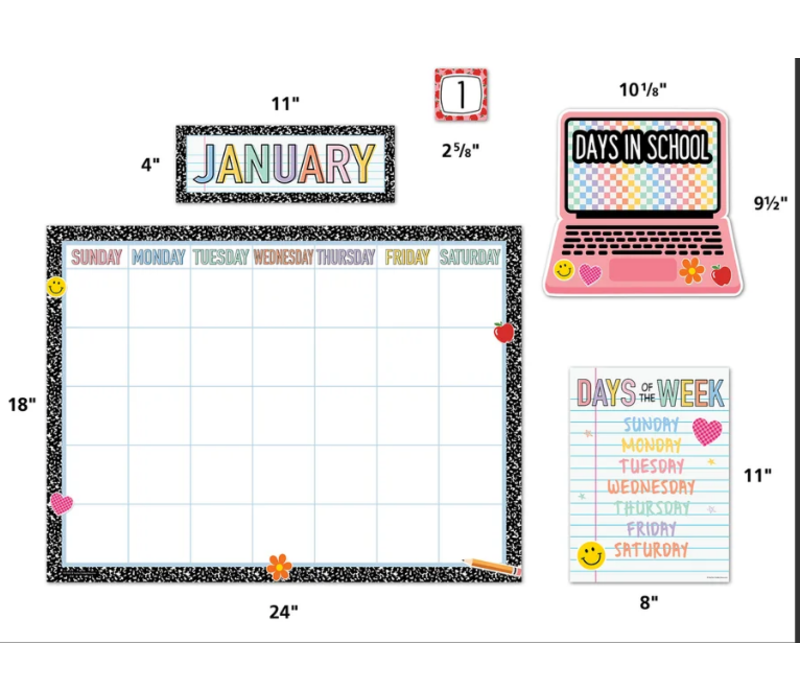 Cool for School Calendar Bulletin Board*
