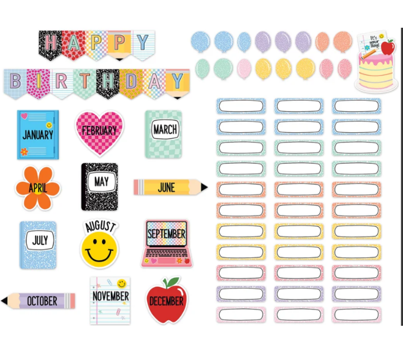 Cool for School Happy Birthday Mini Bulletin Board*