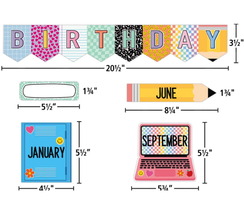 Cool for School Happy Birthday Mini Bulletin Board*