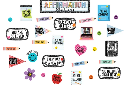 Teacher Created Resources Cool for School Positive Affirmations Mini Bulletin Board*
