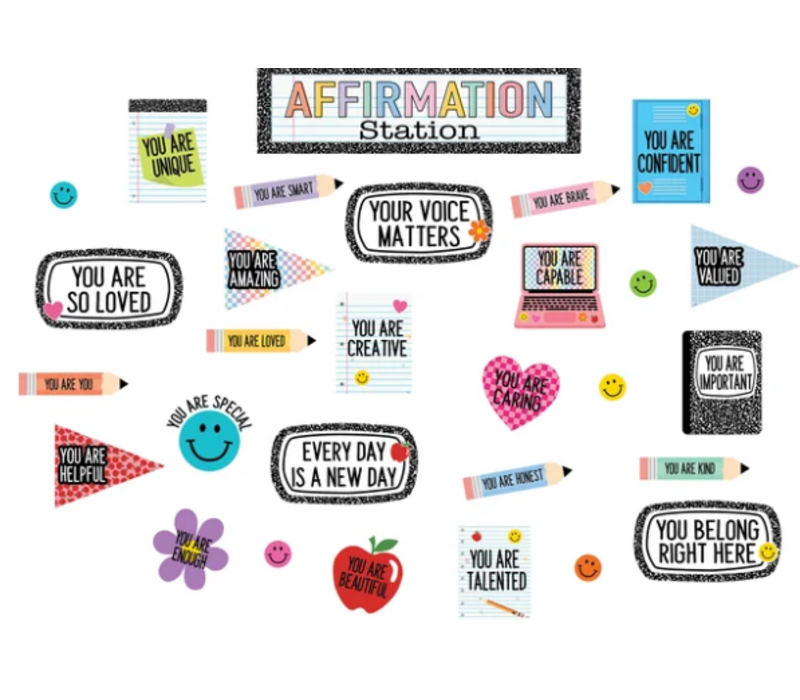 Cool for School Positive Affirmations Mini Bulletin Board*