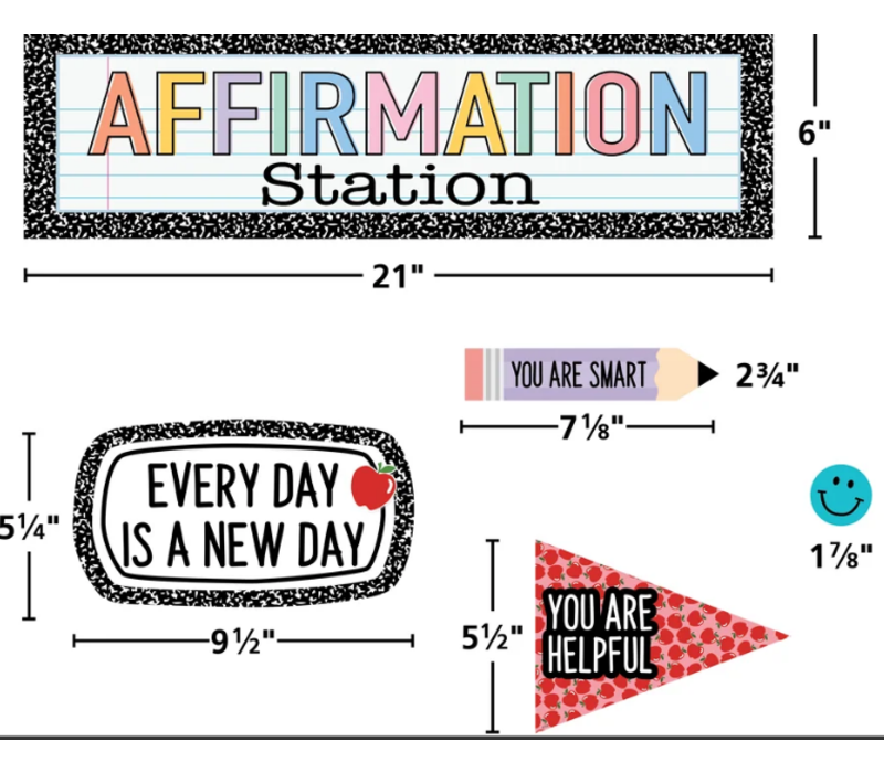 Cool for School Positive Affirmations Mini Bulletin Board*