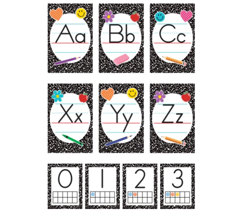 Cool for School Composition Alphabet Bulletin Board*