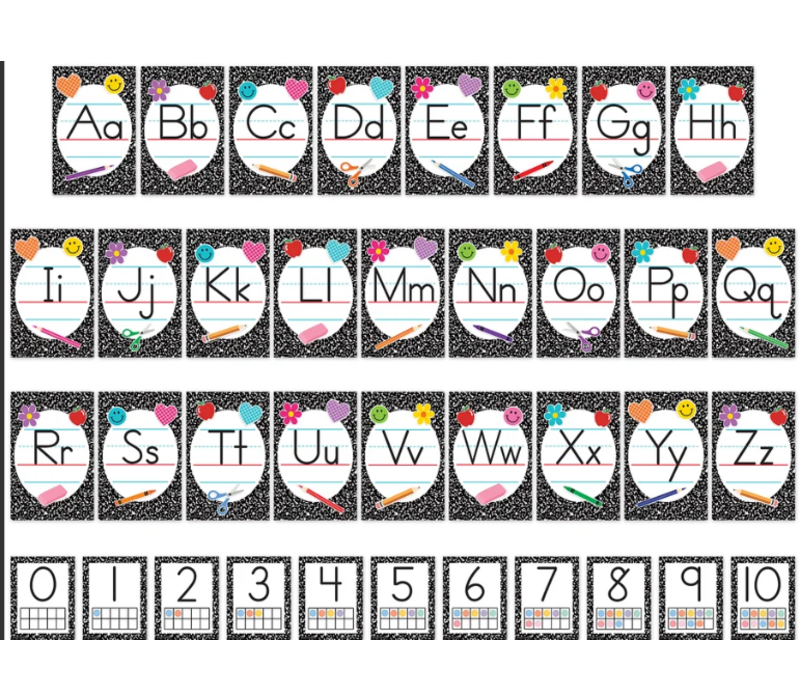 Cool for School Composition Alphabet Bulletin Board*