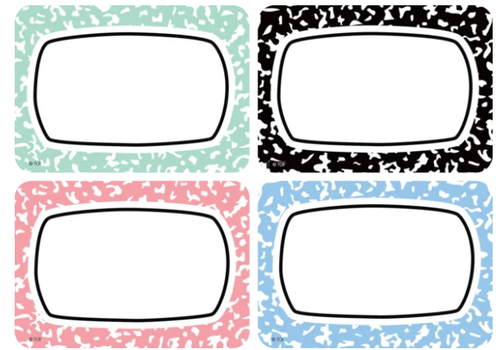 Teacher Created Resources Cool for School Name Tags/Labels - Multi-Pack*