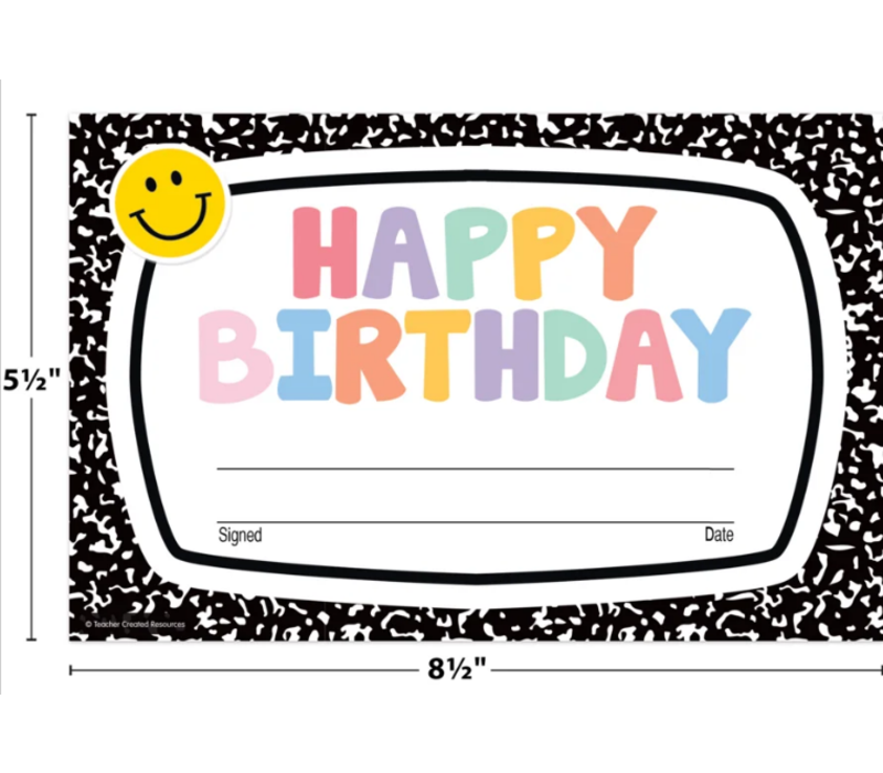 Cool for School Happy Birthday Awards*