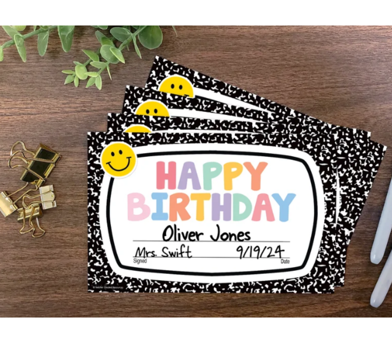 Cool for School Happy Birthday Awards*