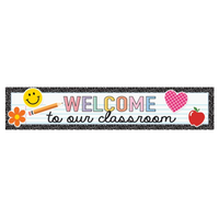 Cool for School Welcome to Our Classroom Banner