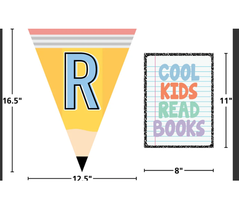 Cool for School Read Pennants Bulletin Board*