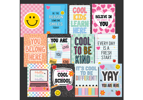 Teacher Created Resources Cool for School Positive Sayings Small Poster Pack*